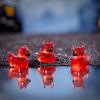 Luminous 50/20Pc Mini Resin Devil Duck Diy Landscape Car Decoration Resin Craft Gift Moss Micro Landscape Decor Desktop Ornament