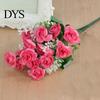 Ornamental 1 Bouquet Simulation Rose No Watering Vivid Bright Color Artificial Flowers Home Beautification