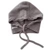 % Pure wool braided balaclava hat autumn and winter new warm and cold ear protection knitted hat children