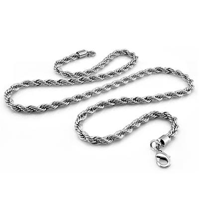 Modische Halskette für Männer, 100 % 925 Sterlingsilber, Anhänger, Halsband, 5 mm, 61 cm, massives Silber, dicke Schlangenkette, Schmuck