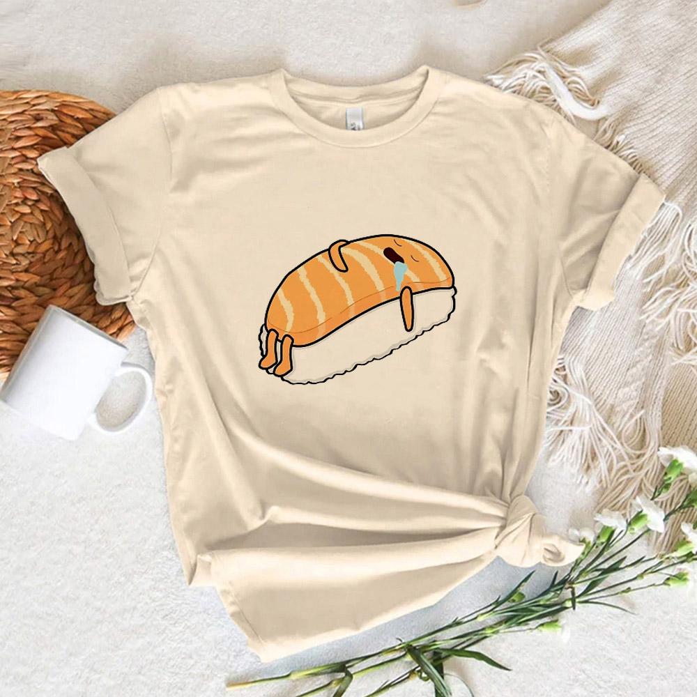 Sushi Top Women Harajuku Japanese Funny T Shirt Girl Streetwear Clothing