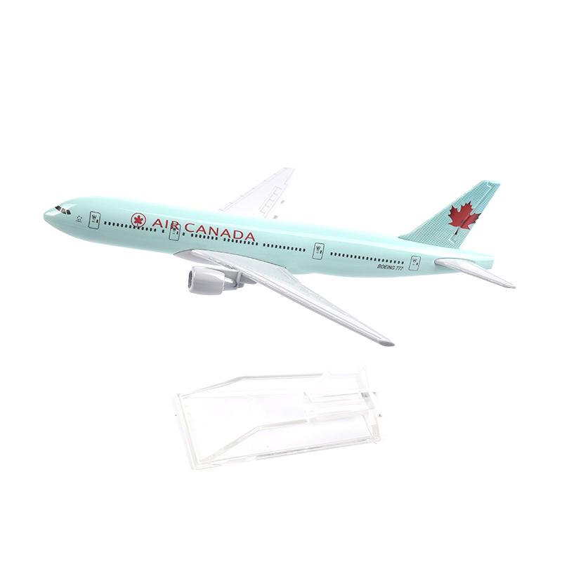 

1/400 Scale 16cm Canada Boeing 777 Aircraft Model Planel Airplane Diecast Metal Planes синий