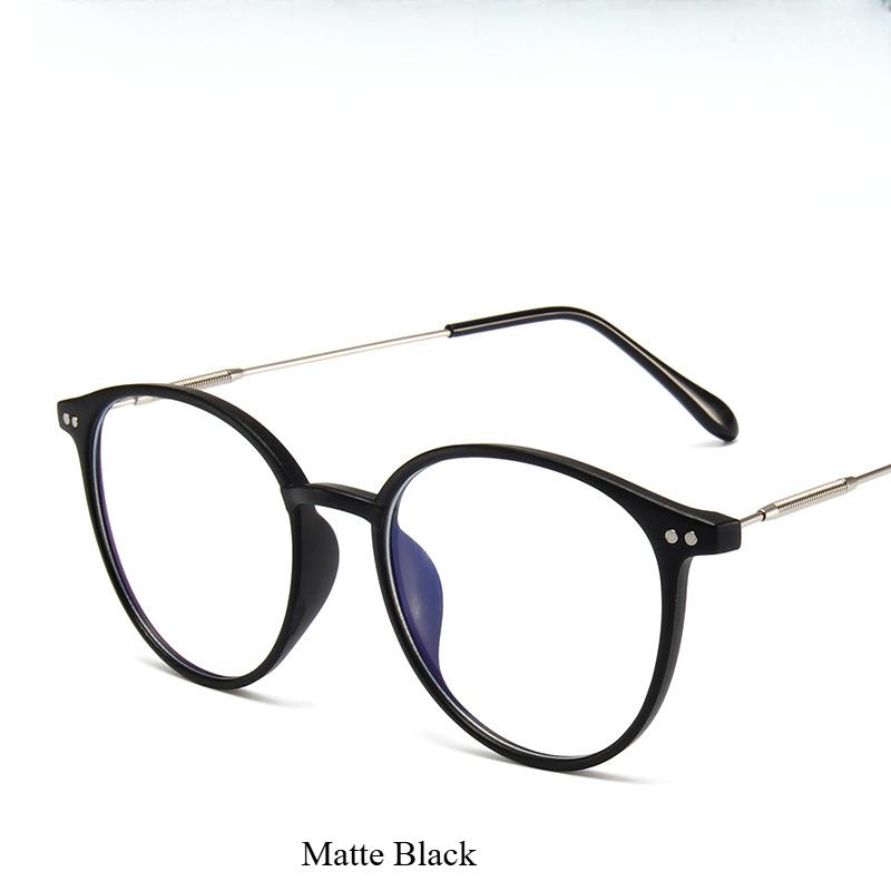 Neutral Retro Trendy Glasses Men And Women Round Anti Blue Glasses Frame Optical Lenses Arrival  Computer Reading Eyeglasses