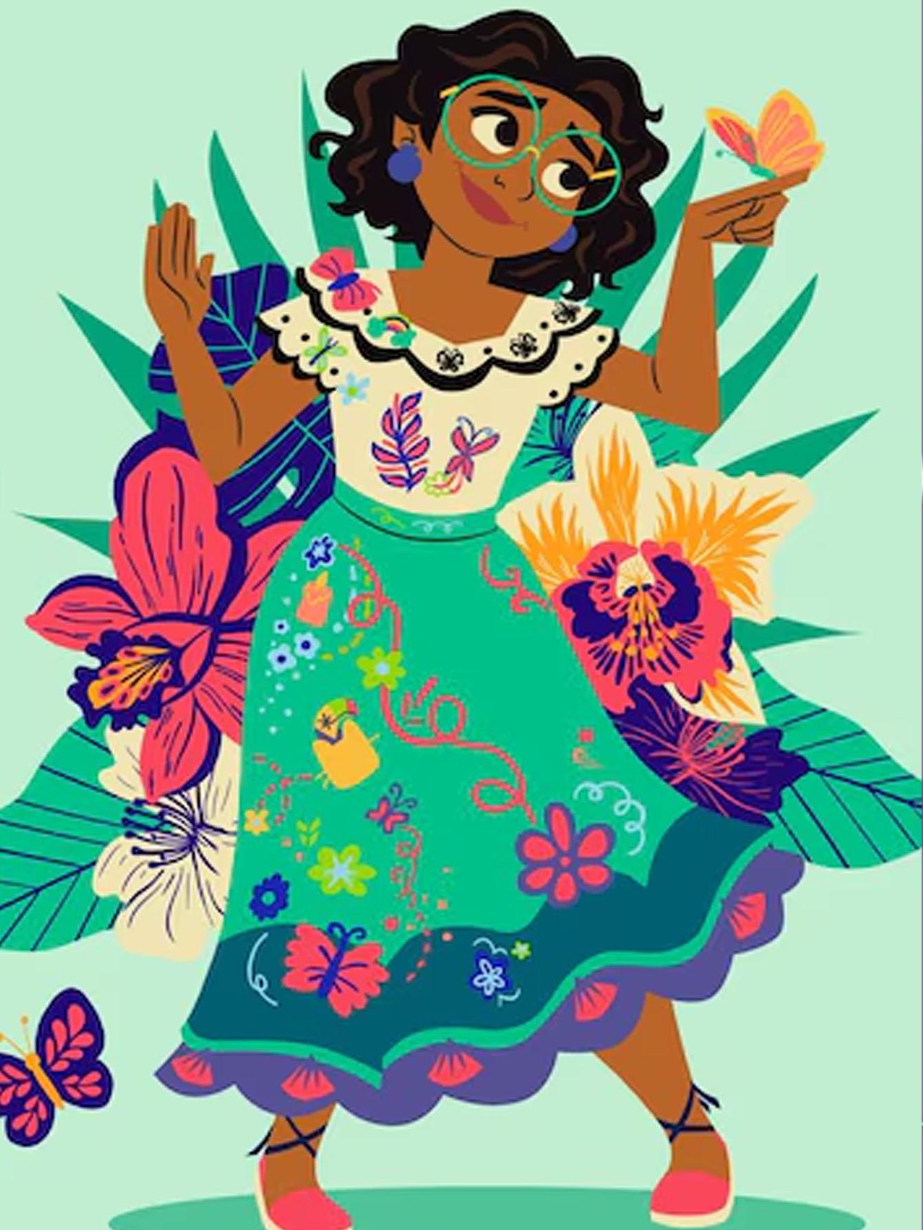 

Алмазная вышивка своими руками Бабочка и женщина Набор для вышивания крестом Мозаичное искусство Алмазная живопись Полная выкладка Алмазное украшение для дома Round 20x30cm