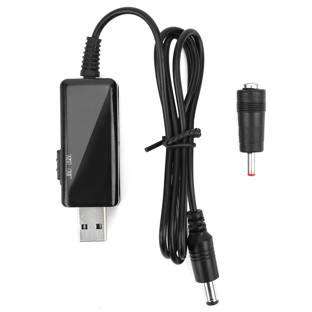 Кабель-усилитель USB на DC для Power Bank, роутера, 5В на 9В/12В, повышающий, с цифровым дисплеем, регулируемый, 5521m