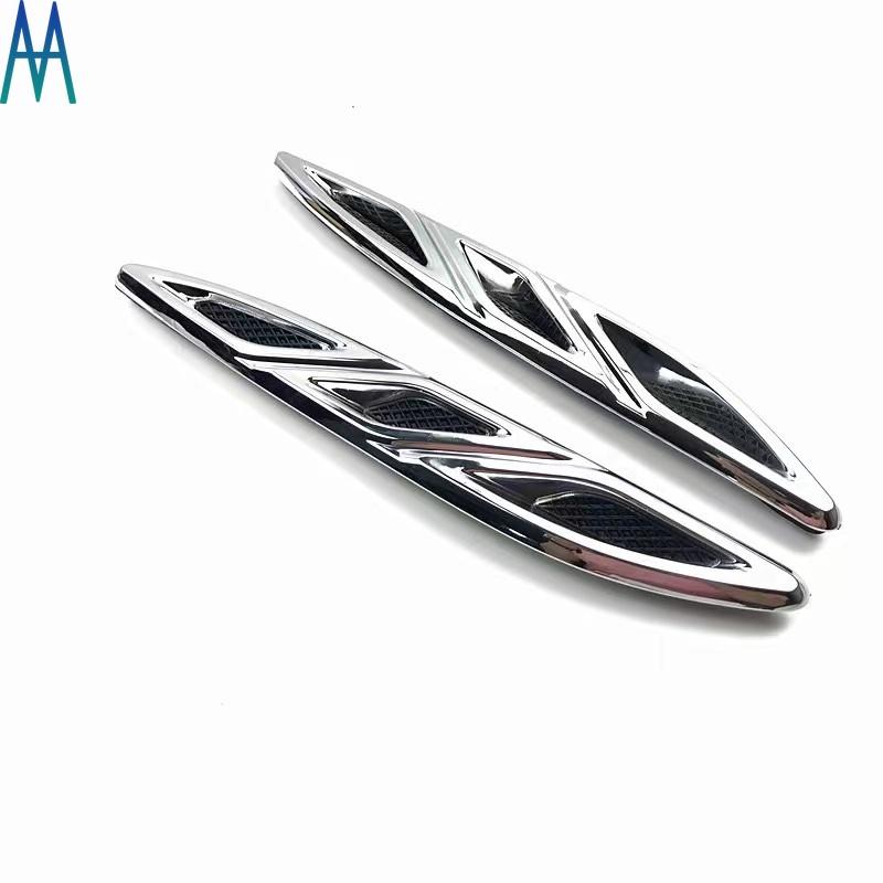 20811309 Front Left Right Hood Engine Vent Grille Molding Trims Cover for Buick Verano 2012 2013 2014 2015 2016 Silver 20811310 1 pair