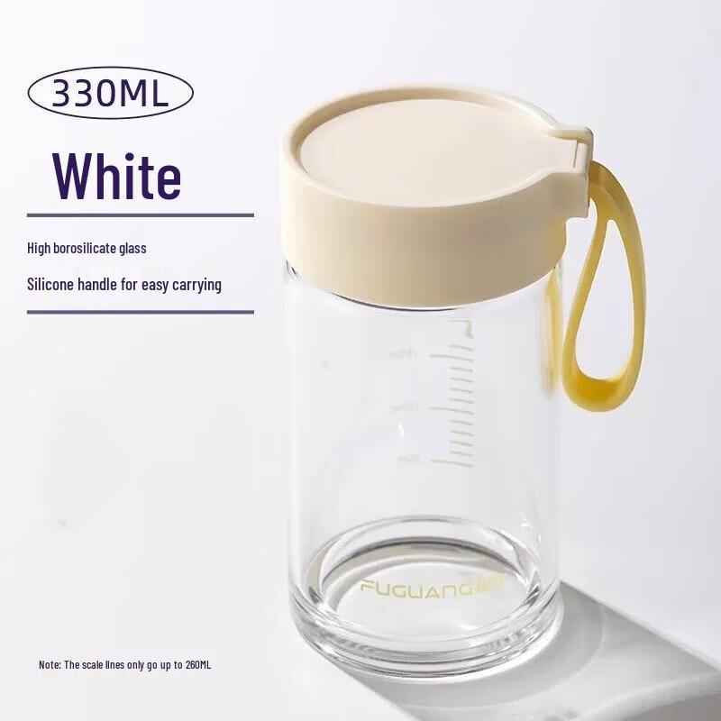 Fuguang FBB3301 Portable Single-Layer Glass Water Bottle with Scale
