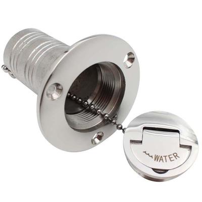 Stainless Steel Straight Flip Cover Fuel Filler Port Fuel Tank Oil Port