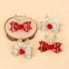 2/4pcs Christmas Elk Ear Bow Hair Clip Glitter Gold Red Hairpin Women Girls Headdress New Year Party Barrettes Cosplay Headwear