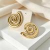 French Fashion 18K Gold Tassel Stainless Steel Earrings