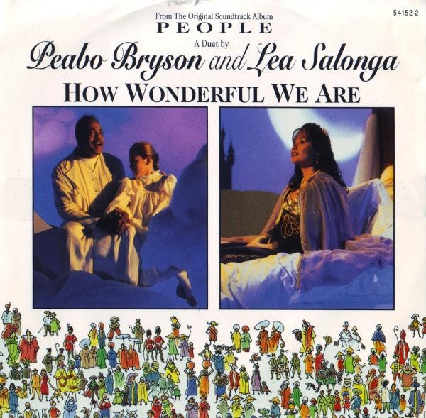 

CD PEABO BRYSON LEA SALONGA How Wonderful We Are 541522 Lightyear Enter 1995 US SoulFunk Used