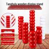 Portable Wooden Tanghulu and Sugar Painting Display Stand