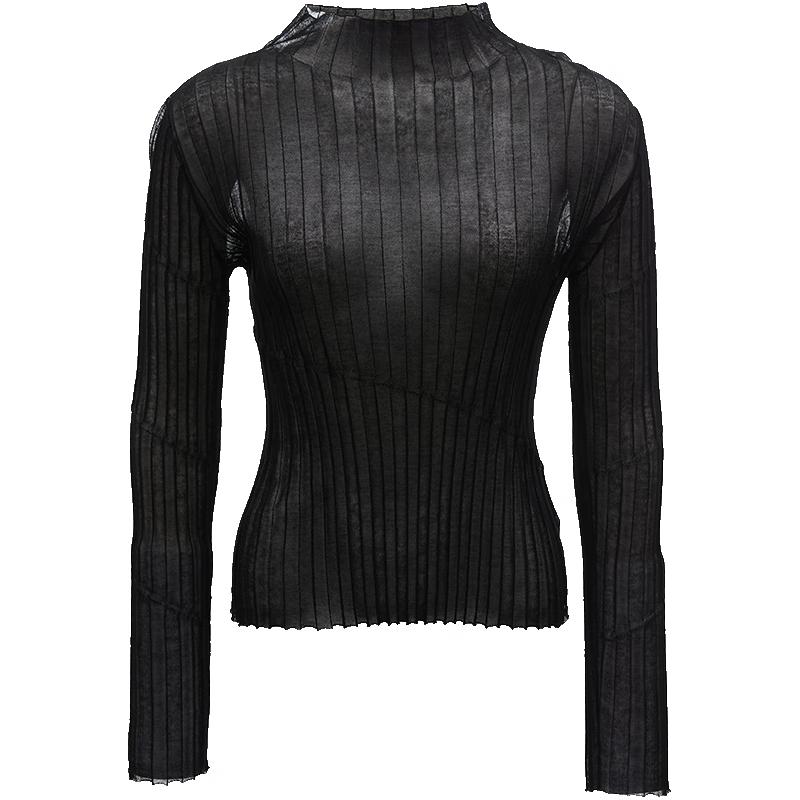 

VEROMODA Women s Sheer Long-Sleeve Knit Top L