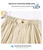 Pantalones de Verano para Mujer de Cintura Alta y Pierna Ancha: Ligero, Texturizado, Casual de Mezcla de Lino Estilo Japonés