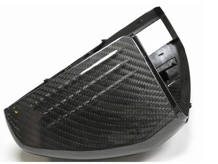 Left-Hand Drive Dry Carbon Fiber Rearview Mirror Cover for Mercedes-Benz B, C, E, S, GLC, GLA, CLA, CLS, W205 Models