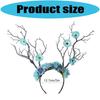 10Pcs Deer Antler Flower Crowns Headbands Tree Branches Headbands Antlers Headbands Cosplay Headdress Hair Accessories