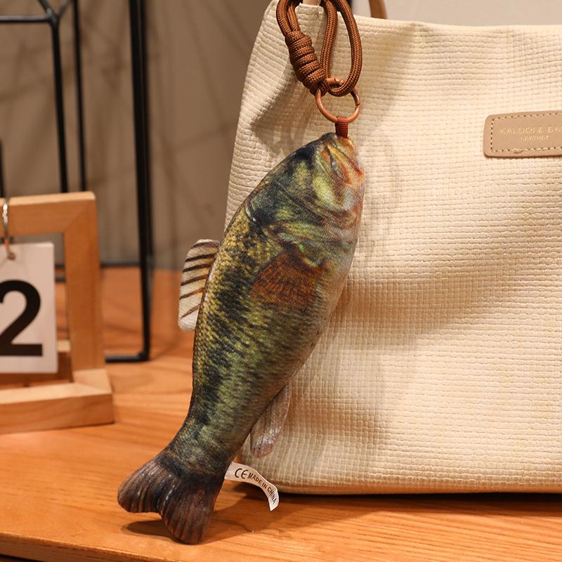 Pendentif Peluche Poisson Tropical 20cm Animal Marin Rempli Oreiller Porte-clés Décor Peluche Pour Sac Cadeau 20cm pendant
