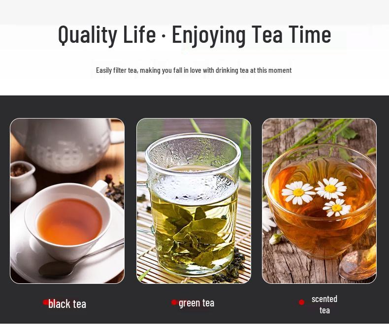 Stainless Steel Tea Ball Press Handle Infuser & Retractable Strainer