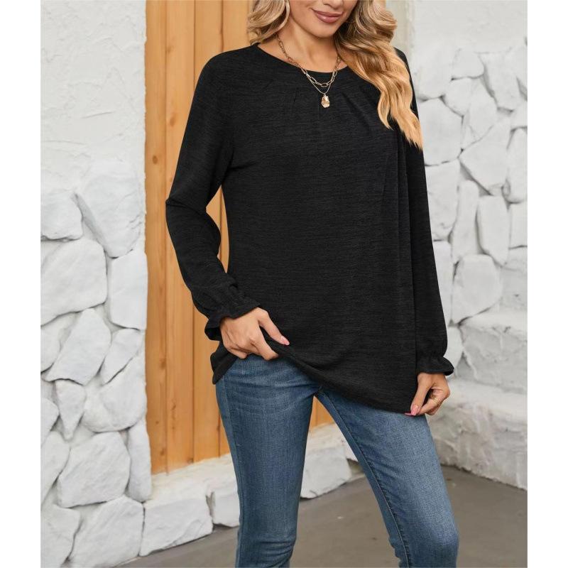 Women S Casual Round Neck Long Sleeve T Shirt