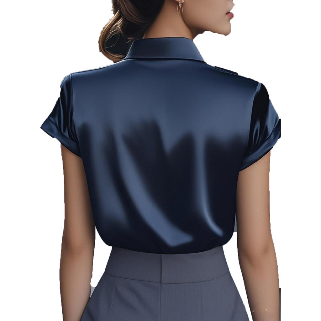 Women's Fashion Solid Color Short-Sleeve Top