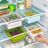 Sliding Pull-Out Fridge Drawer Organizer PP Plastic Storage Bins  For Fridge Shelf
