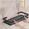 Suction Cup Wall-Mounted Triangle Bathroom Shelf - Space Aluminum, No Drilling Required
