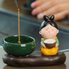 Creative Ceramic Incense Stick Holder Tang Dynasty Lady Cute Sticks Incense Tray  Handicraft