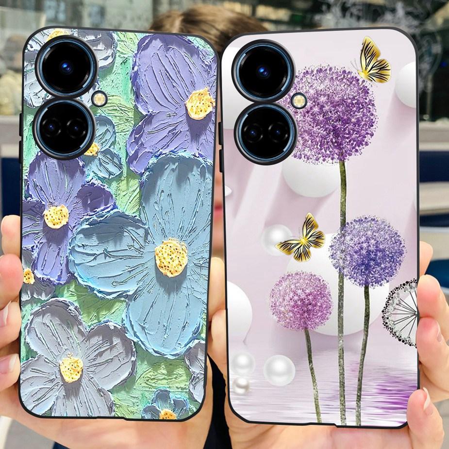 For Tecno Camon 19 Neo Case CH6i New Fashion Painted Cover Soft Silicone Phone Case For Tecno Camon 19 Pro 5G Camon19 Neo Bumper