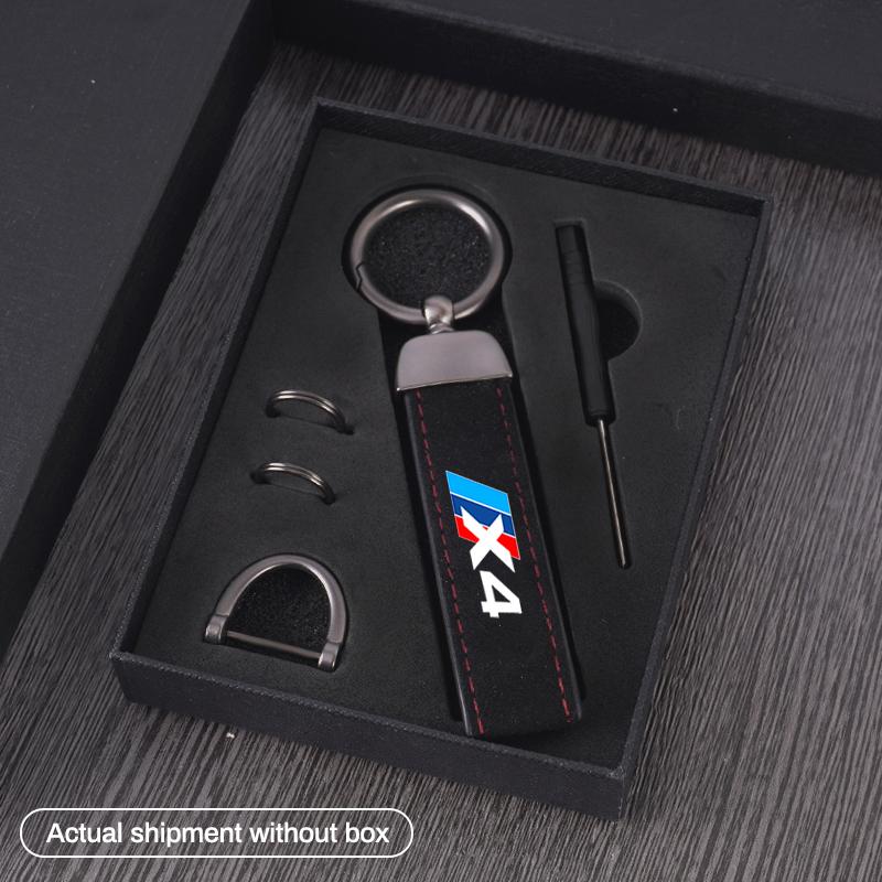 M Sport Styling Leather Car Emblem Keychain Accessories for Bmw M Performance G30 G32 3 4 5 7 M3 M4 M5 X1 X3 X5 X6 X4 X7 E61 E60 kycp51