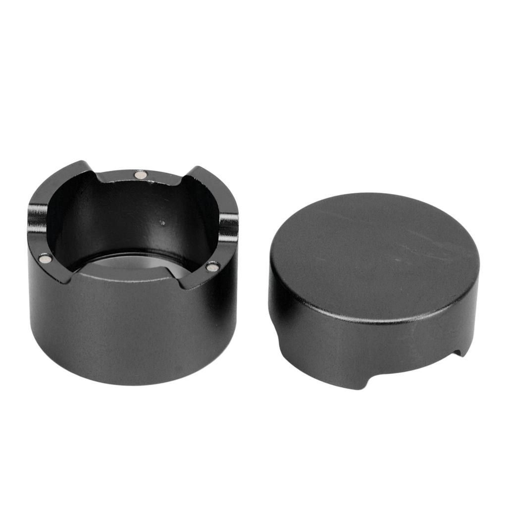 Magnetic Billiard Chalk Holder Aluminium Alloy Round Snooker Cue Chalk Box with Fixed Clip Portable Billiard Accessories