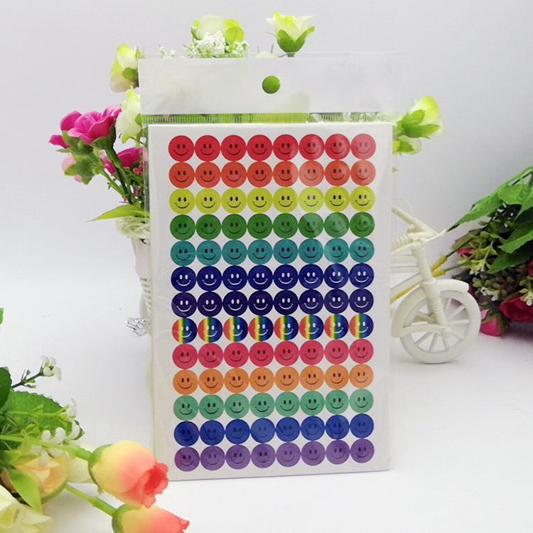 Smiley Face Stickers for Kids: Colorful Reward & Educational Stickers with Numbers & Letters