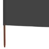 6 Piece Windbreak Mesh 800 X 80 Cm Grey