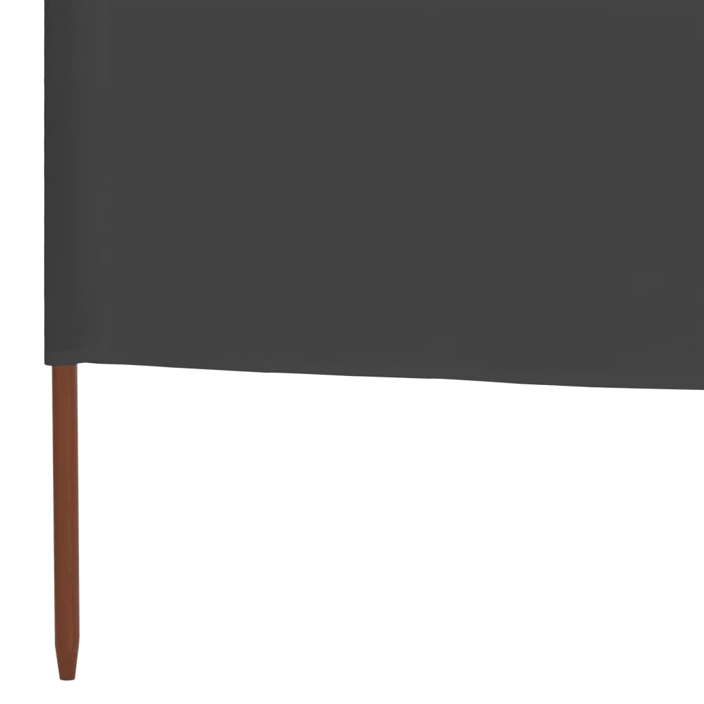 6 Piece Windbreak Mesh 800 X 80 Cm Grey