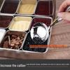 Yunshuang Commercial Stainless Steel 8-Compartment Condiment Box with Lid