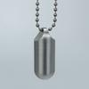 Titanium Alloy Waterproof Pill Case with NecklaceMedicine Storage Bottle Portable Keychain Travel Outdoor Tool Sealed Capsule