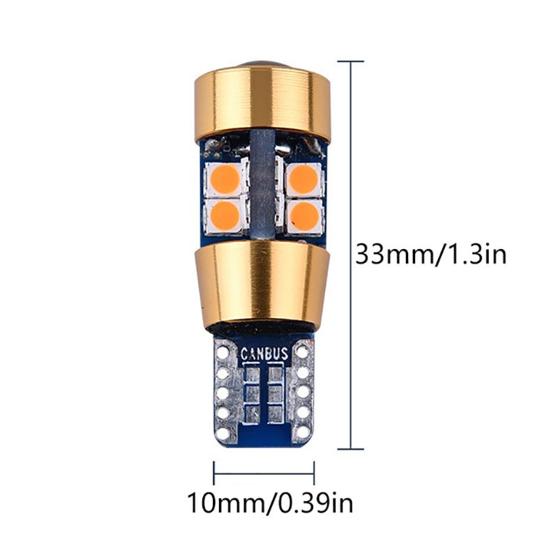 Car T10 12V Led Signal Light Amber Light Position Parking City Lights T10 168 194 2825 W5W 19Smd Led Bulb