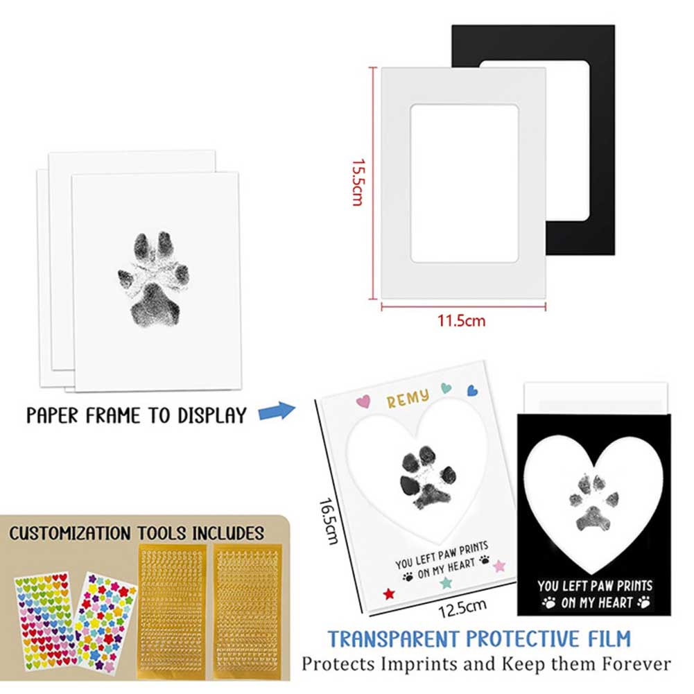 

Paw Print Kit For Dog/Cat Pawprints Print Stamp Pad Pet Paw Print Kit With Frame For New Parents Keepsakes Memories Gifts China Mainland