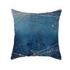 45x45cm Light Luxury Blue Abstract Print Throw Pillow Cover Sofa Cushion  Marble Stripe   Home Decor