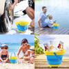 Children Outdoor Portable Foldable Soft Rubber Bucket Beach Toy Summer Travel Beach Beach Bucket Play Sand Tool