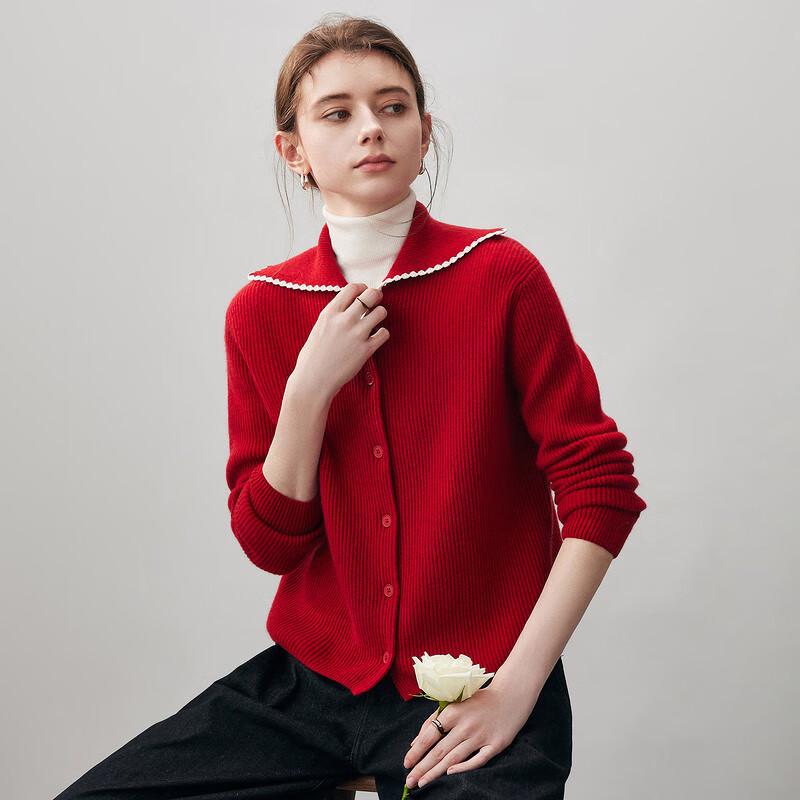 

Женский кардиган из кашемира с лацканами Komom Boka 2025 Осень/Зима XL