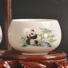 Porcelain master teacup tea bowl single teacup Dehua cup single cup kung fu teacup drinking tea business gift master cup