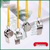 Stainless Steel Sports & Survival Whistles (10-Pack)