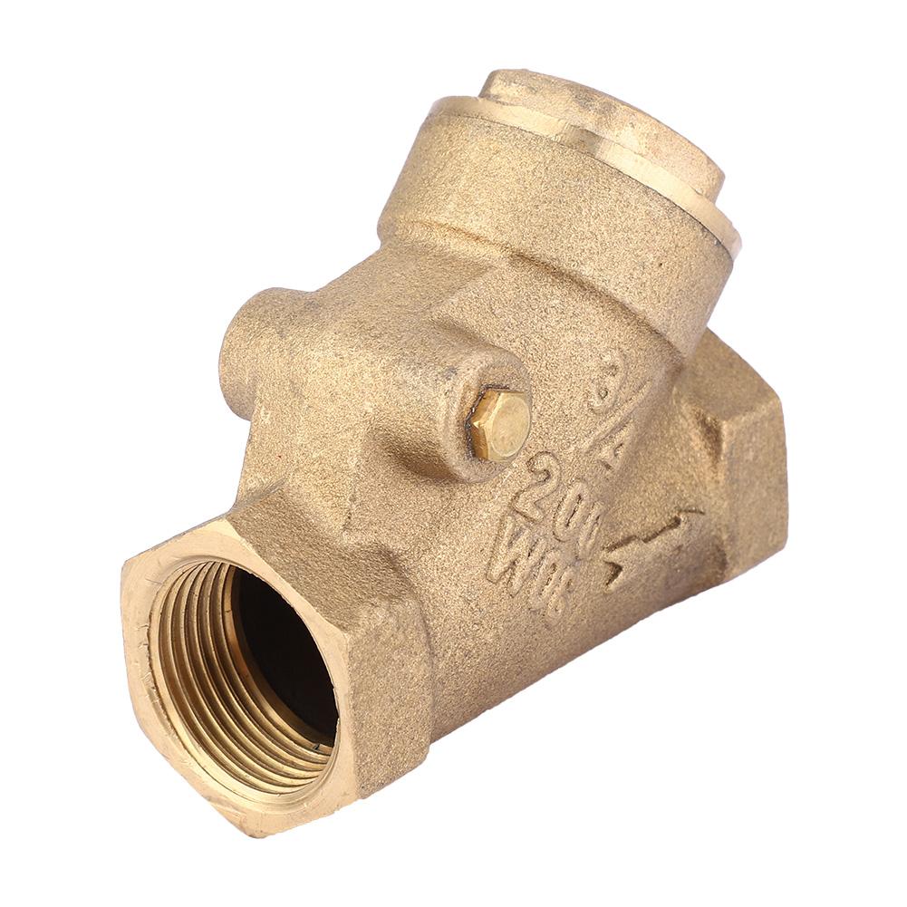 NPT 3 4in Thread Brass Check Valve Y Type One Way Check Valve 1.6Mpa for Water Gas
