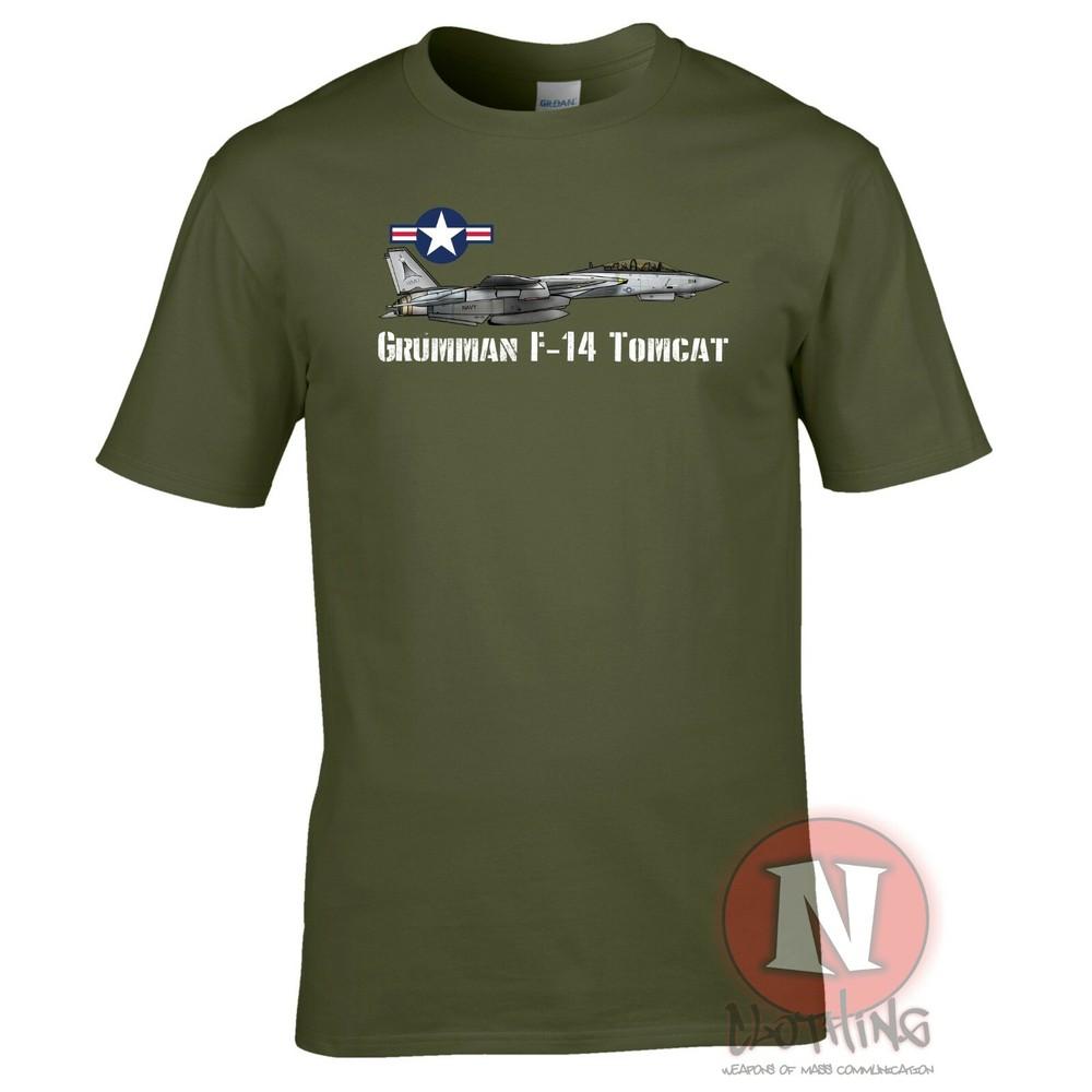 F14 TShirt Grumunisex Tomcat Us Fighter Aircraft American War Jet Plane Usaf S