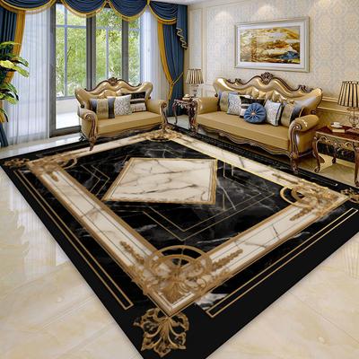 Living Room Luxury Decoration Carpet Large Area European Style Sofa Area Rugs Home Bedroom Cloakroom Non-slip Floor Mat Washable