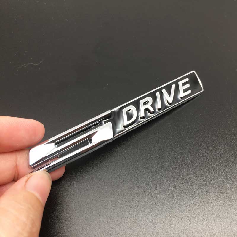 Car Styling Metal X Drive E Drive S Drive Logo Car Side Fender Rear Trunk Sticker for BMW X1 X3 X5 X6 E39 E53 E60 E90 F10 E46