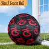 Turkish Football Club Emblem Size 5 Soccer Ball,Indoor/Outdoor Suitable for Training Matches Tournaments Practice Games Perfect Gift for Fan