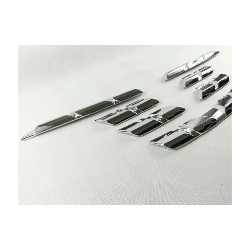 Car Cover Protection Detector ABS Chrome Trim Front Up Grid Grill Grille Racing 7pcs For Renault Kadjar 2016 2017 2018