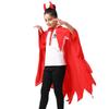 Smock Style Demon Cloak Headband Set With Headband Party Masquerade Cloth Cosplay Costume  Men