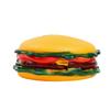 Nuovo Giocattolo per Animali - Giocattolo in Plastica Realistico Sovradimensionato Hot Dog Burger con Funzione Sonora per la Dentizione e l'Intrattenimento per Cani di Taglia Grande.